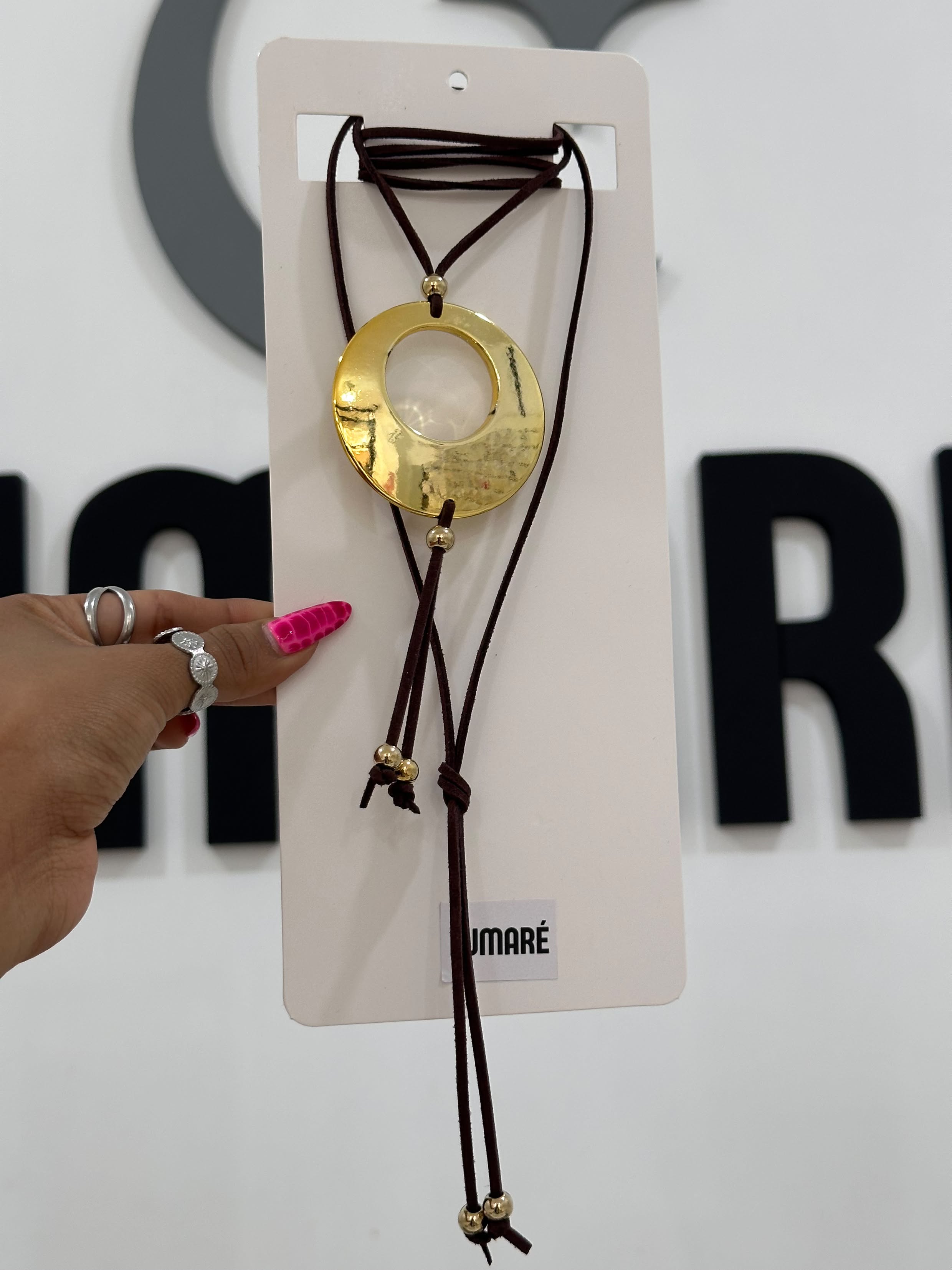 Choker Gold Circle