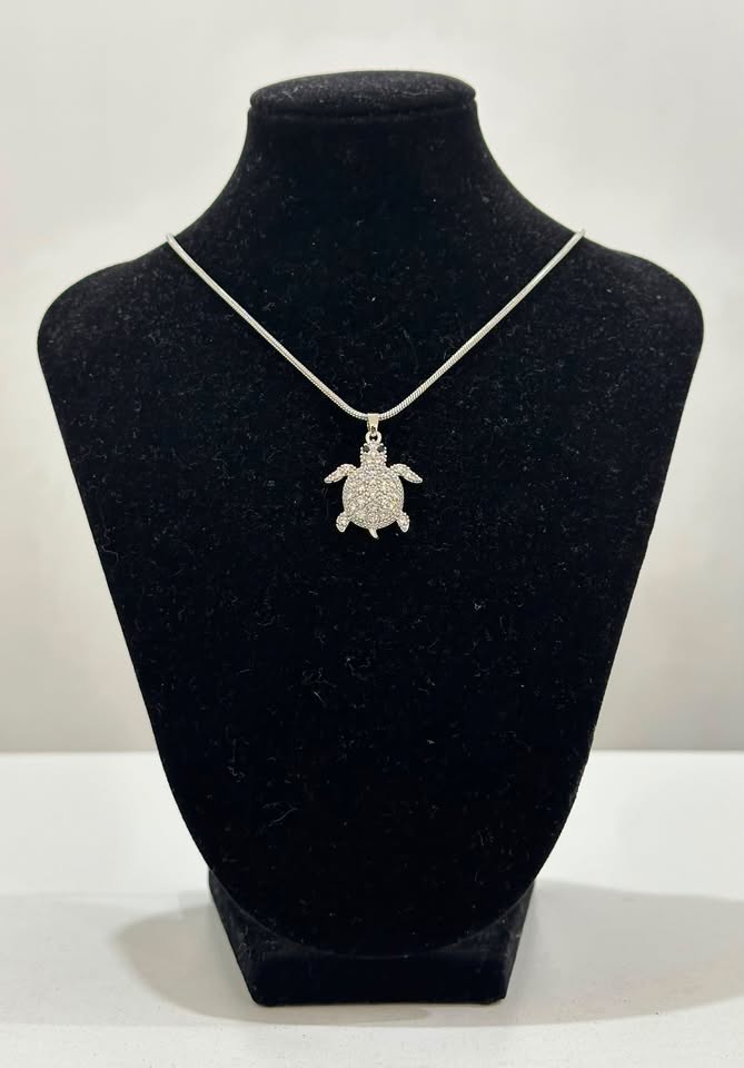 Collar Tortuga Marina Micropavé