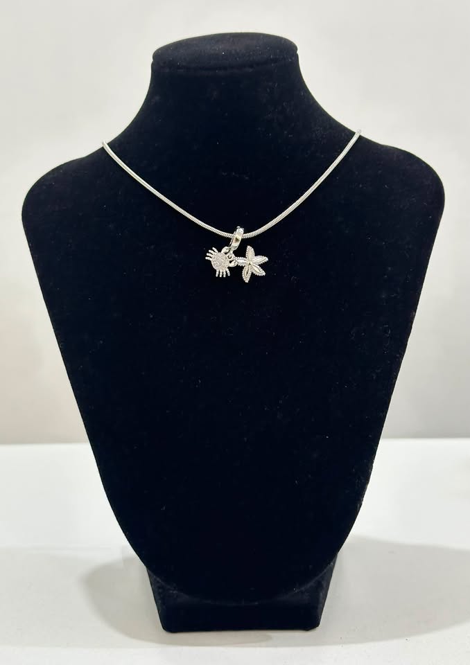 Collar Doble Colgante Marino 