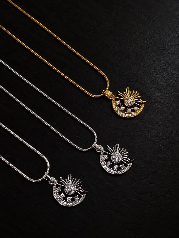 Collar Sol & Luna Micropavé